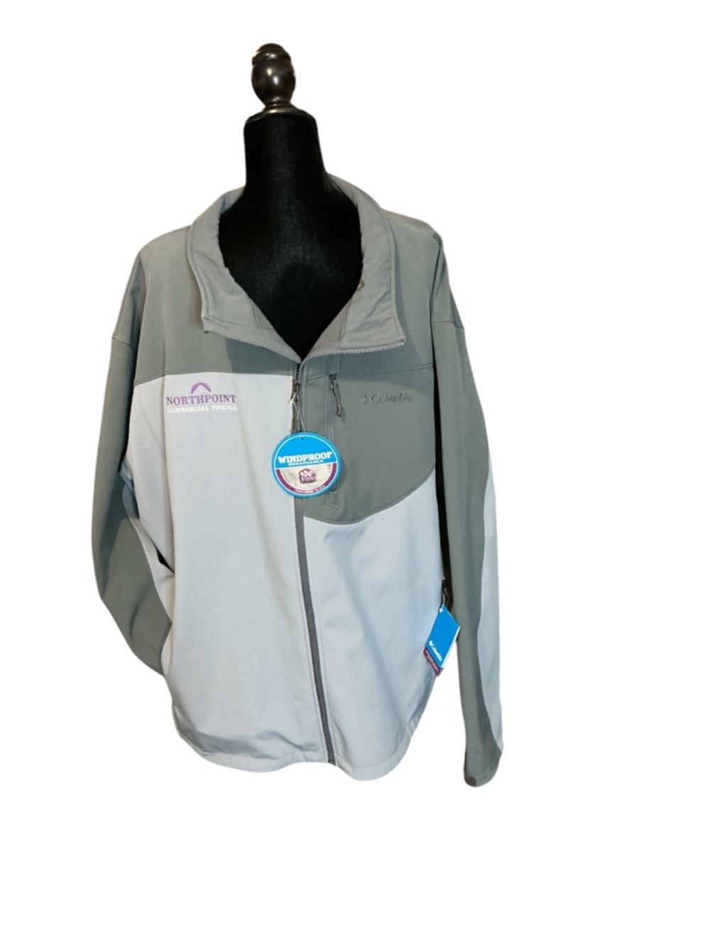 Columbia Men's Two-Tone Light Gray and Slate Jacket